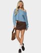 EDIKTED Oversized Off Shoulder Cable Knit Sweater image number 5