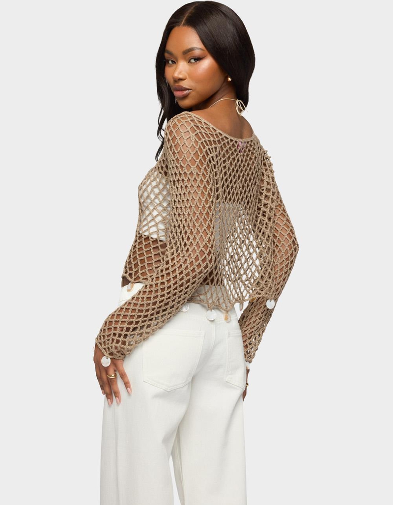 EDIKTED Macarena Crochet Charm Top image number 2