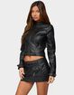 EDIKTED Zaira Buckle Faux Leather Jacket image number 2