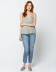 IVY & MAIN Solid Scallop Trim Womens Cami image number 4