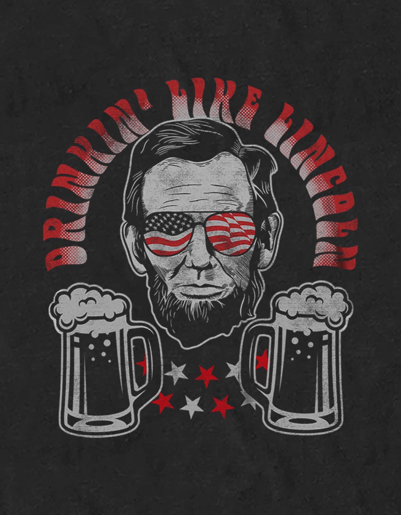 BEER Drinkin' Like Lincoln Unisex Tee image number 1