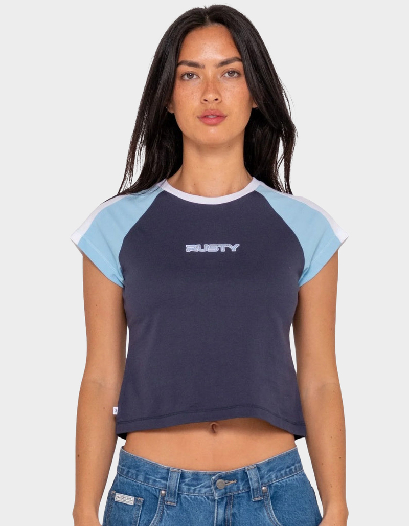 RUSTY Bradley Womens Cap Sleeve Baby Tee image number 0