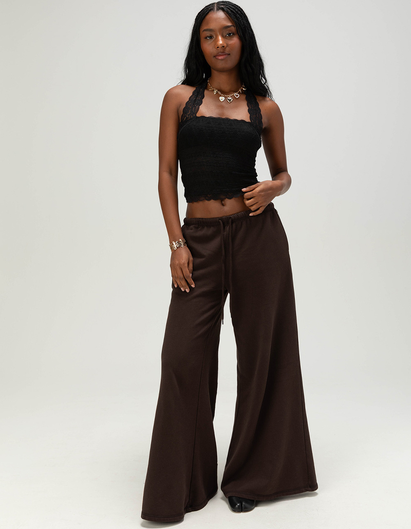 NECTAR CLOTHING Knit Lace Womens Halter Top image number 4