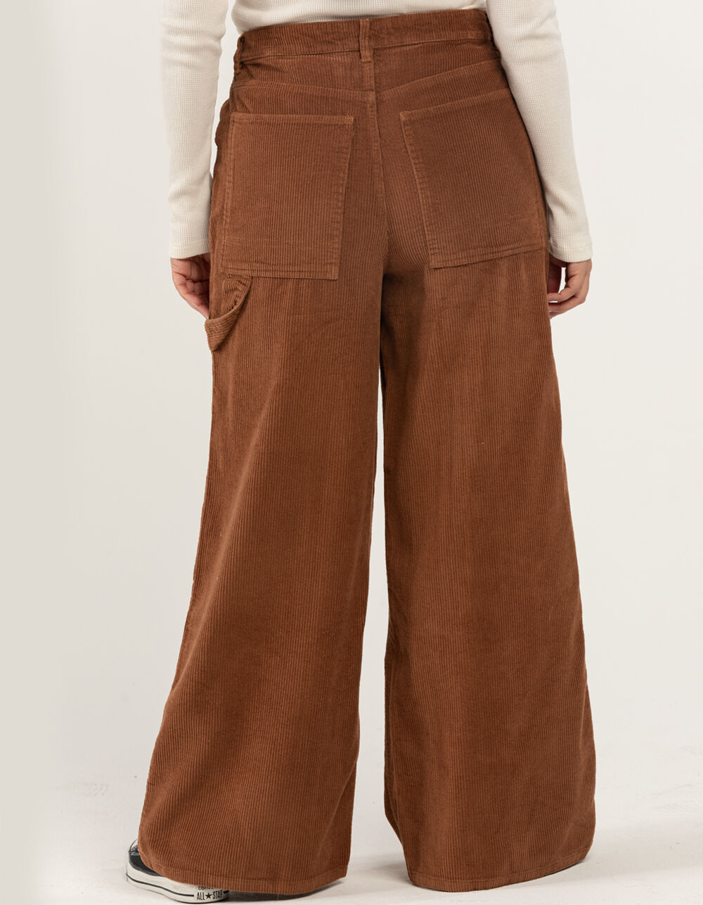 RSQ Wide Leg Womens Corduroy Carpenter Pants - BROWN - 27 | Tillys