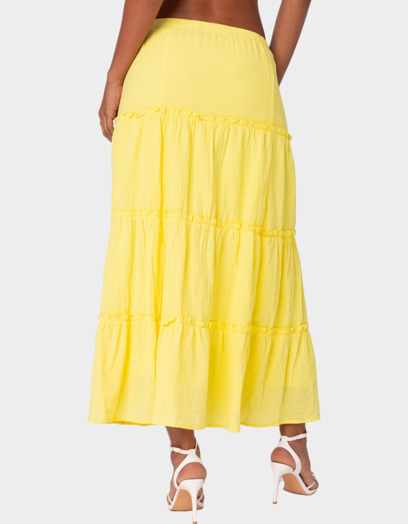 EDIKTED Charlotte Tiered Maxi Skirt image number 4