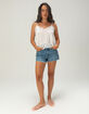 ROXY Shadow Side Womens Lace Trim Cami image number 2