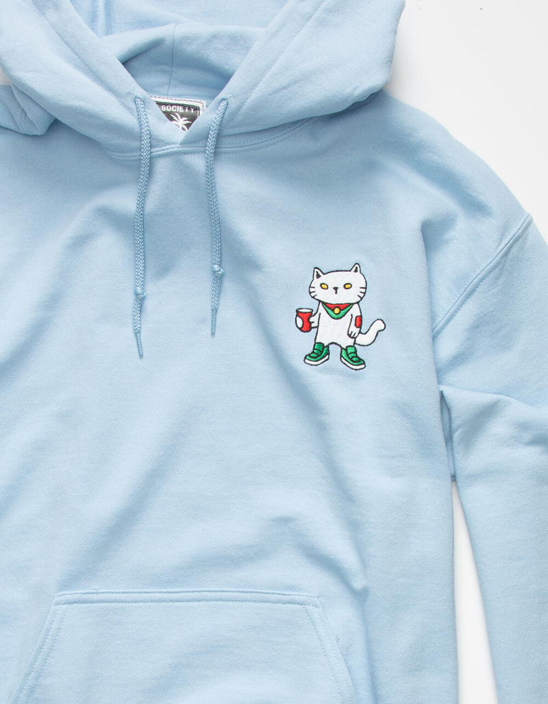 RIOT SOCIETY Sugee Cat Mens Embroidered Hoodie image number 1