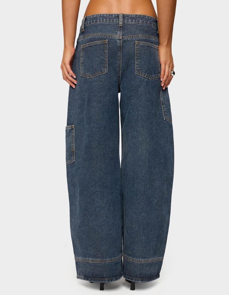 EDIKTED Nea Pocket Low Rise Baggy Jeans image number 2