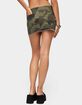 EDIKTED Nadyah Studded Camo Denim Mini Skirt image number 3