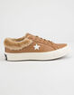 CONVERSE One Star Ox Fur Caramel  Womens Shoes image number 1