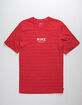 NIKE SB Stripe AOP Red Mens T-Shirt image number 1