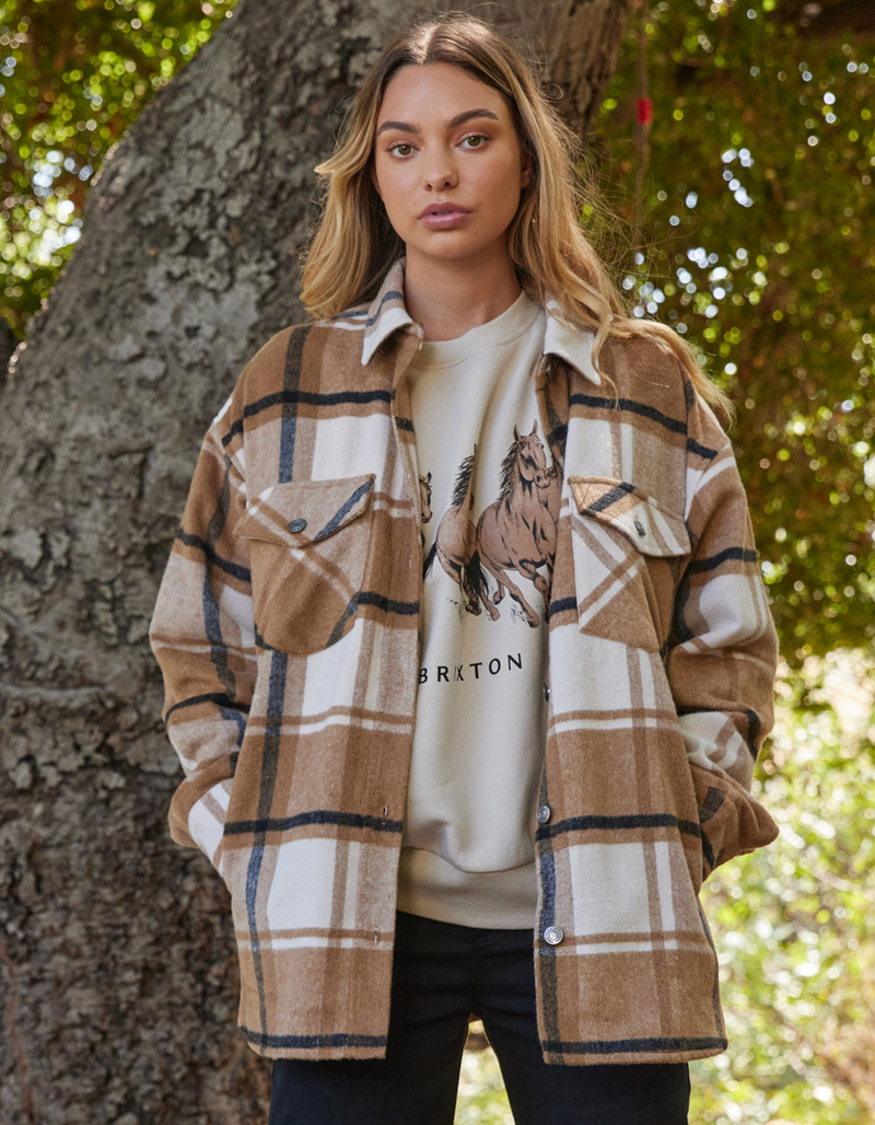 RSQ Plaid Womens Shacket image number 7