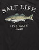 SALT LIFE Stripes Bass Mens Tee image number 3