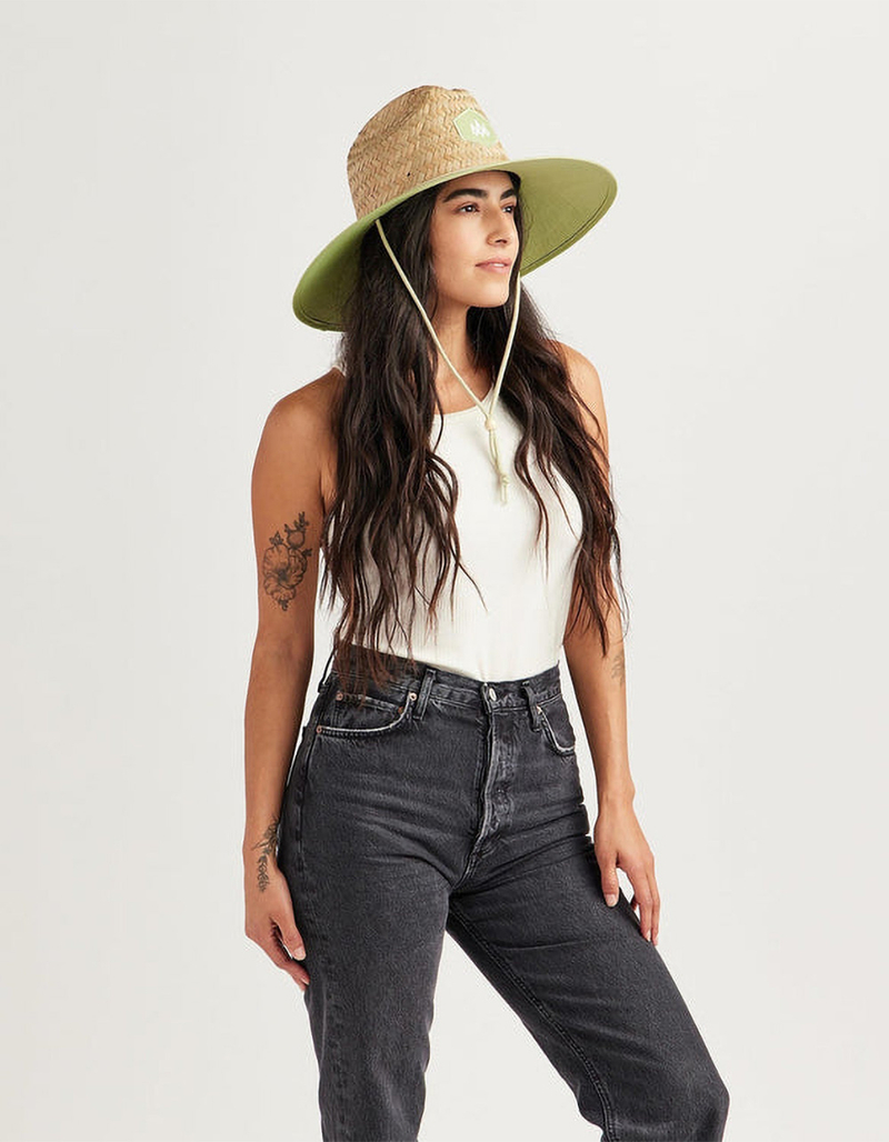 HEMLOCK HAT CO. Pistachio Straw Lifeguard Hat image number 4