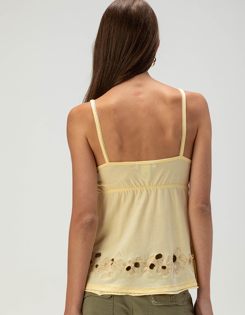 FULL TILT Womens Embroidered Babydoll Top image number 3