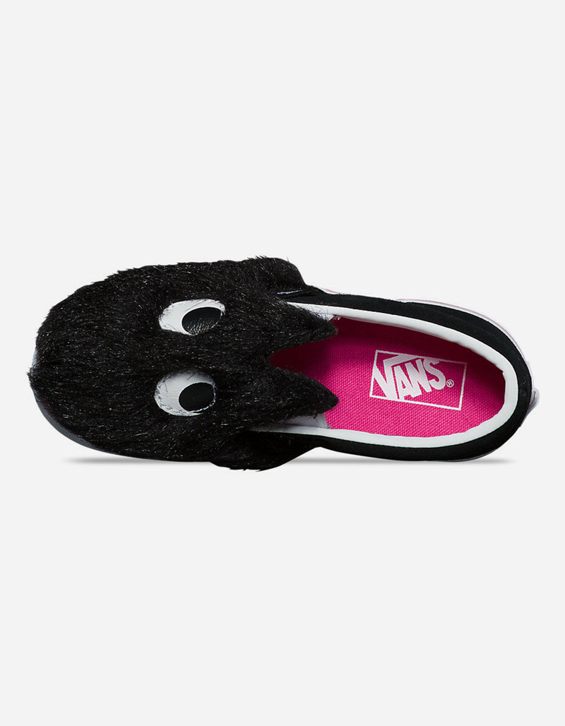 VANS Slip On Friend Party Fur Black & True White Girls Shoes image number 2