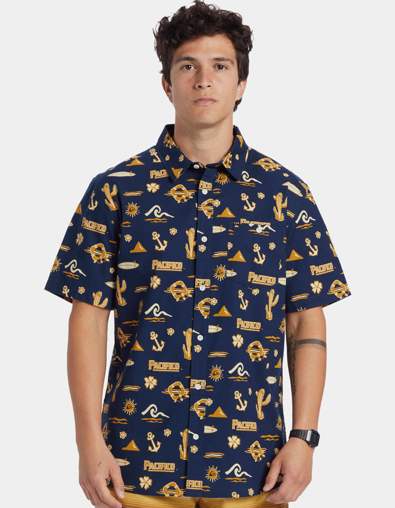 QUIKSILVER x Pacifico Mens Button Up Shirt image number 2
