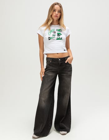 HYPE AND VICE Boston Celtics Womens Baby Tee Alternative Image