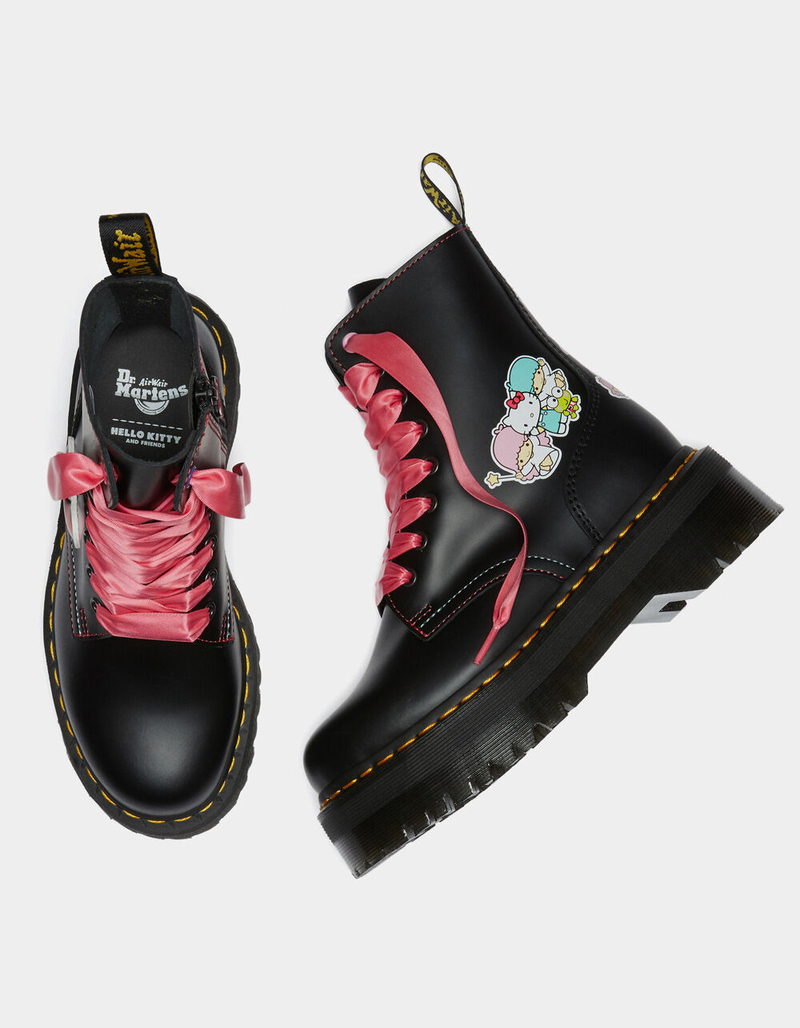 DR. MARTENS x Hello Kitty & Friends Jadon Leather Womens Platform Boots image number 1