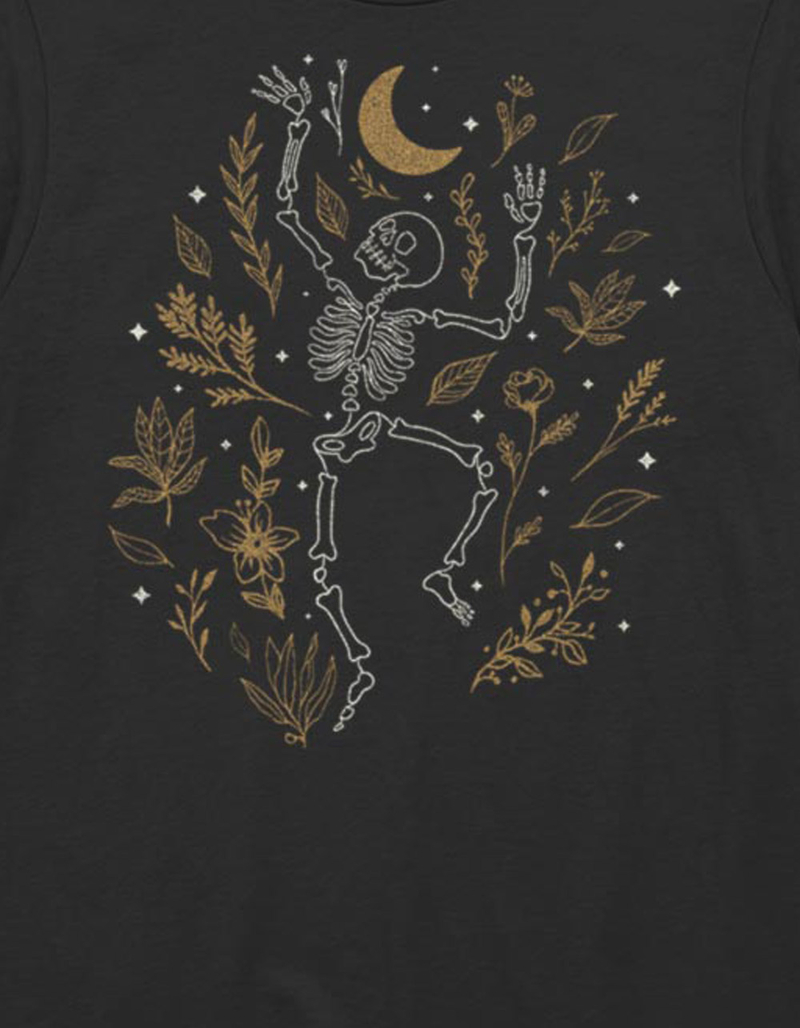 SKELETON Fall Leaves Unisex Tee image number 1