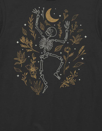 SKELETON Fall Leaves Unisex Tee Alternative Image