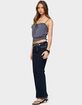 EDIKTED Ripley Tie Front Tank Top image number 4