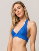FULL TILT Haley Lace Blue Bralette image number 1