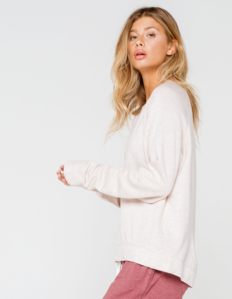THREAD & SUPPLY Reed Womens Light Pink Sweatshirt image number 1