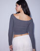 WEST OF MELROSE Off The Shoulder Cut Out Womens Top image number 4