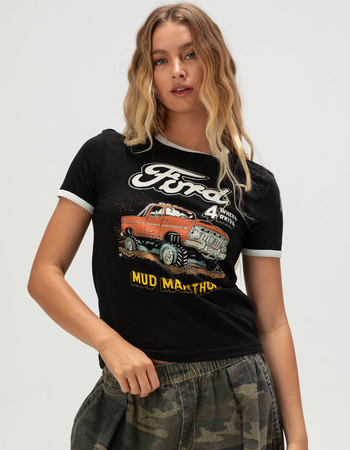 BRIXTON x Ford Mud Marathon Womens Ringer Tee Primary Image