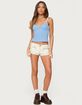 EDIKTED Cosette Pointelle Cupped Tank Top image number 3