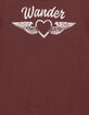 WANDER Heart Wing Unisex Tee image number 2