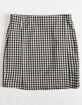 WHITE FAWN Gingham Slit Girls Skirt image number 3