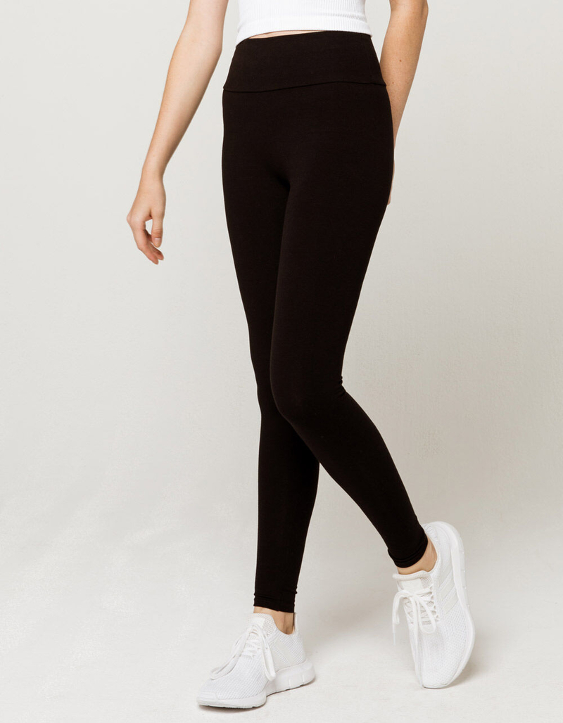 FULL TILT High Waisted Black Womens Leggings image number 1