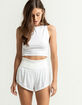 FREE PEOPLE Game Time White Shorts image number 1