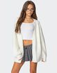 EDIKTED Mathilde Oversized V-Neck Cardigan image number 1