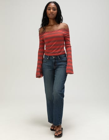 LEVI'S Womens Superlow Straight Jeans - Healing Hour Primary Image