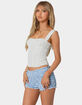 EDIKTED Marcella Wide Strap Mesh Corset image number 3
