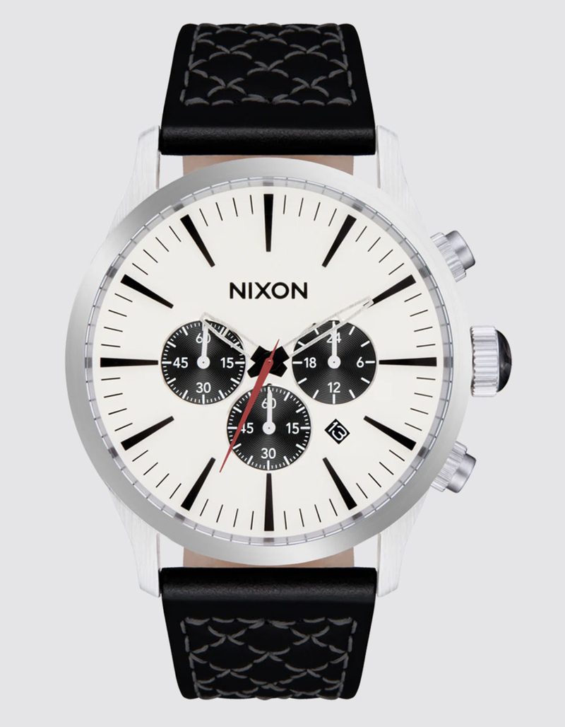 NIXON Sentry Chrono Leather Watch image number 0