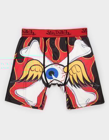 VON DUTCH Fire Bones Mens Boxer Briefs Primary Image