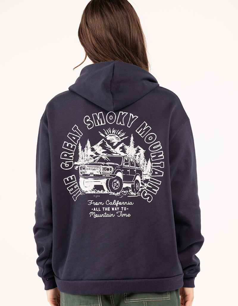 FULL TILT Great Smoky Car Womens Hoodie image number 4