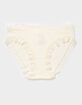FULL TILT Seamless Rib Lace Trim Hipster Panties image number 1