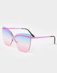 RSQ Rimless Butterfly Sunglasses image number 1