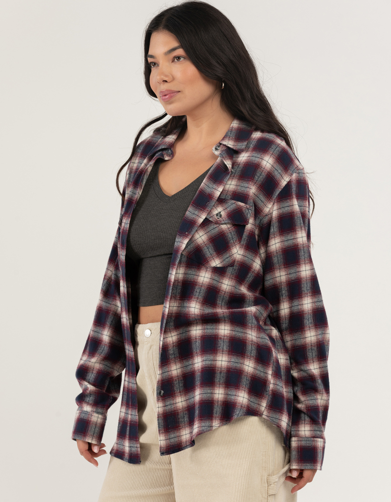 RSQ Womens Plaid Oversized Flannel image number 3