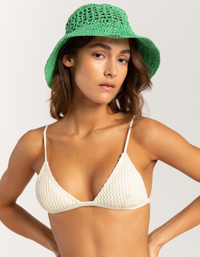 Straw Womens Bucket Hat image number 1