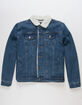 RSQ Mens Sherpa Lined Denim Jacket image number 2