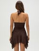 FULL TILT Ruched Sparkle Womens Halter Dress image number 5