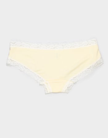 FULL TILT Rib Lace Trim Cheeky Panties Alternative Image