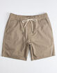 VALOR Benny Twill Taupe  Mens Volley Shorts image number 1