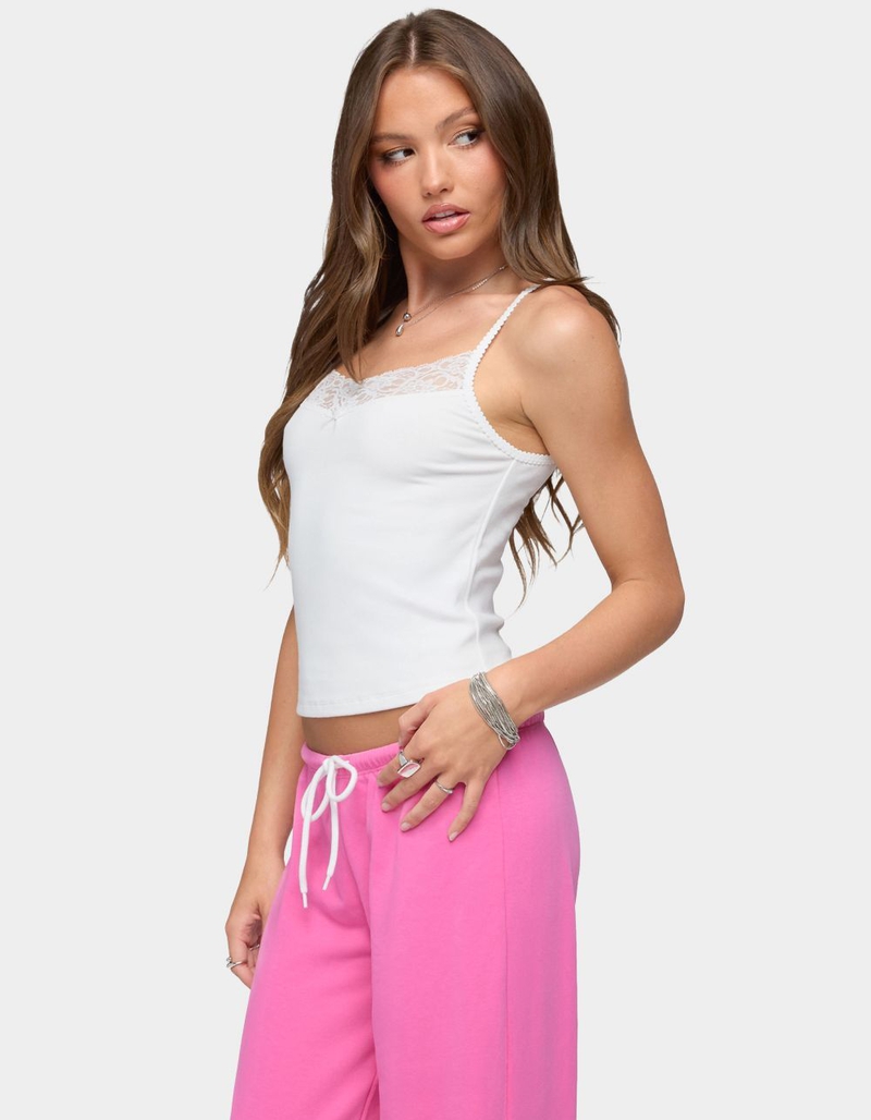 EDIKTED Shish Lacey Tank Top image number 1